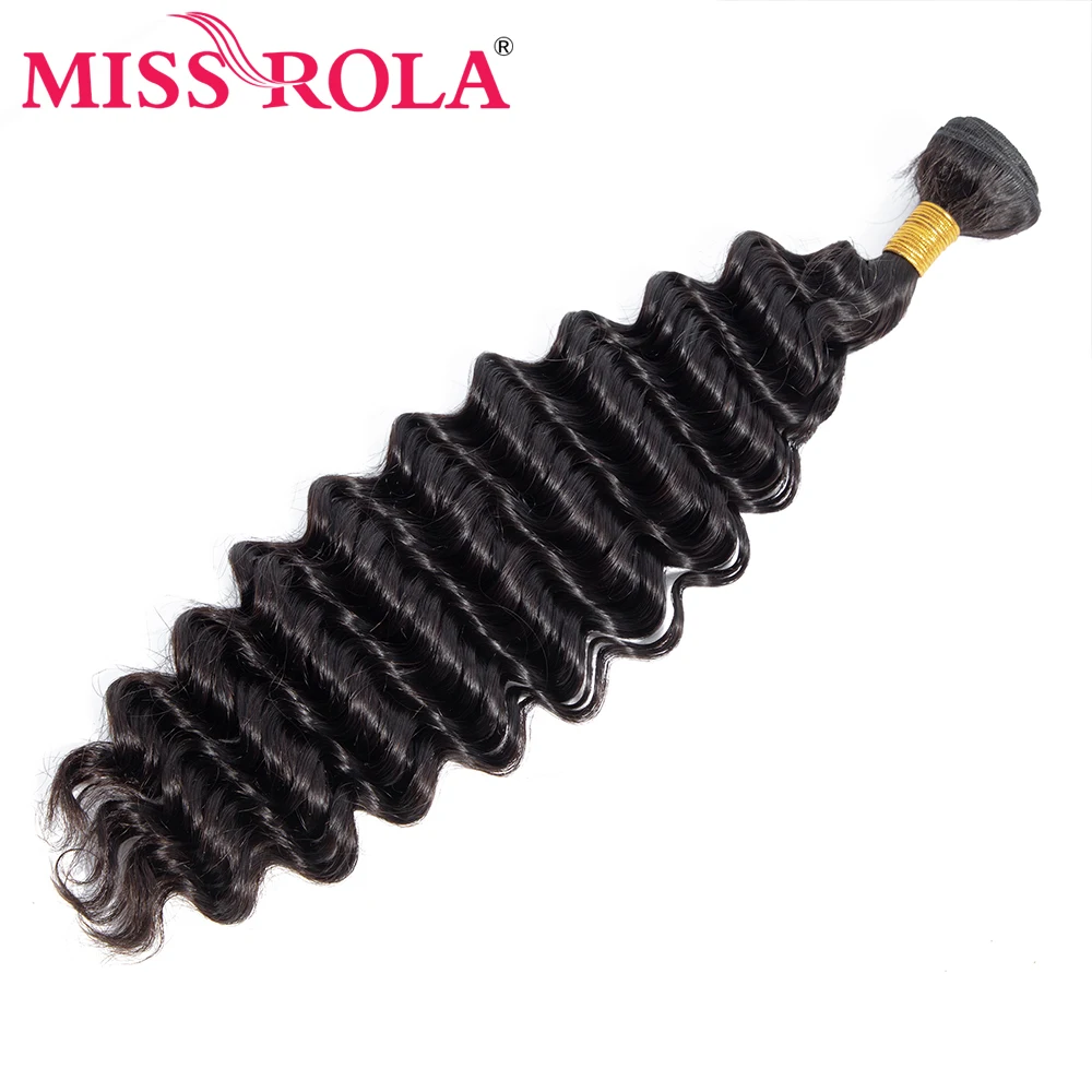 Miss Rola Hair Weave 3 шт. глубокая волна 8 26 дюймов перуанские накладные волосы пучки не