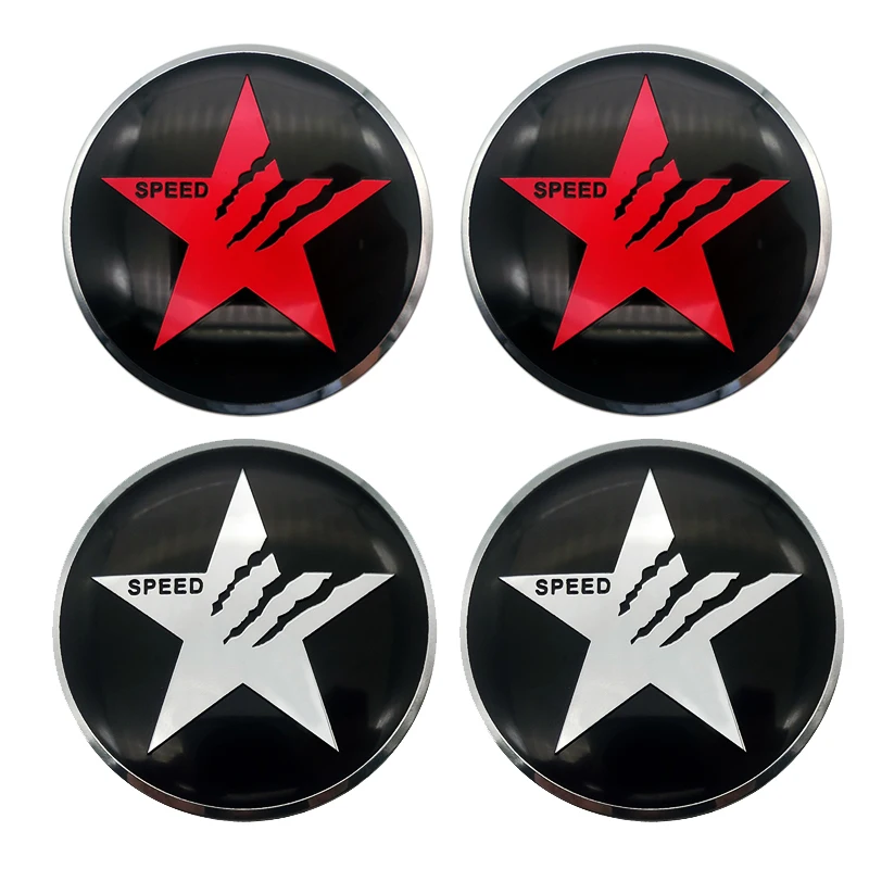 Наклейка на ступицу автомобиля с пентаграммой 4 шт. | Автомобили и мотоциклы