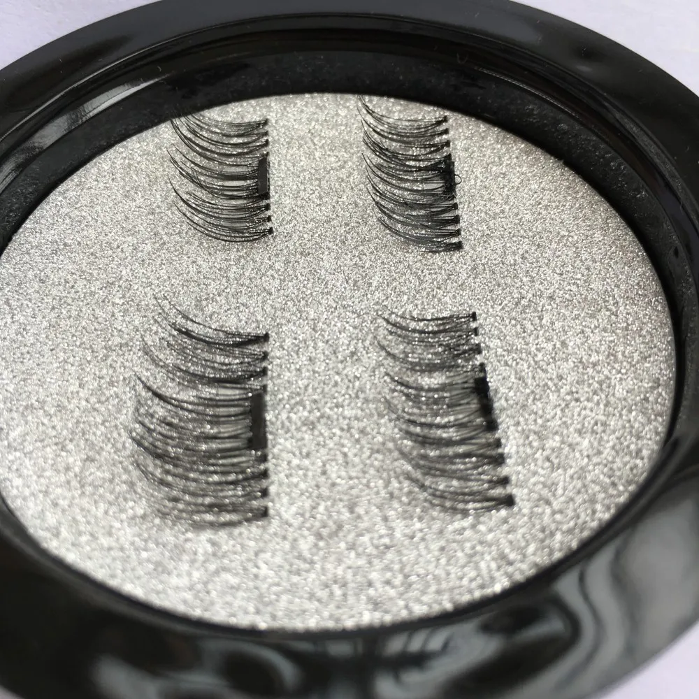 Модные 3D Магнитные ресницы искусственная кожа 4 шт./кор. норковые индивидуальные