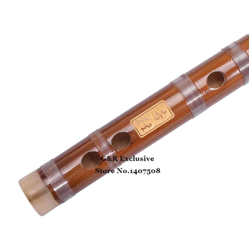 Китайская бамбуковая флейта двухсекционная дизация без мембранного отверстия