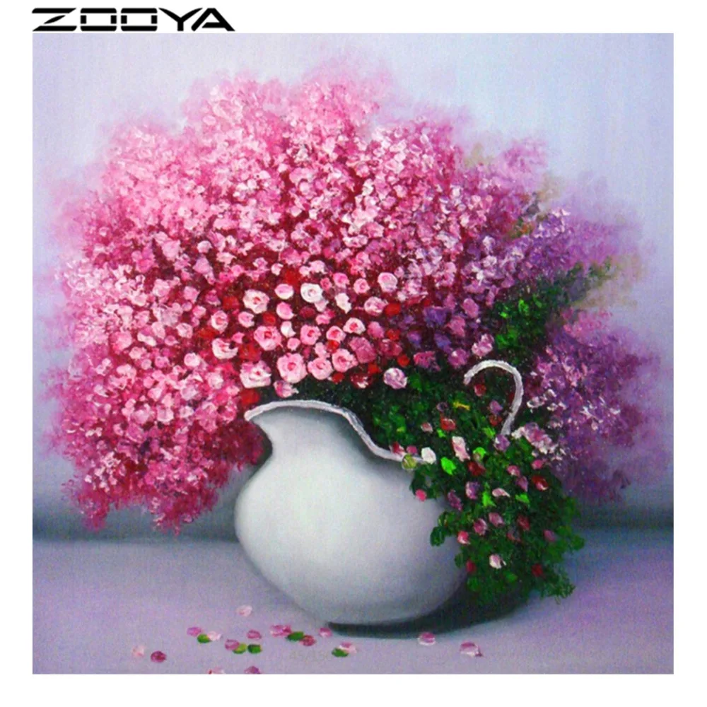 Zooya Алмазная вышивка 3d DIY Стразы для мозаики картина стразами крестиком Цветочная