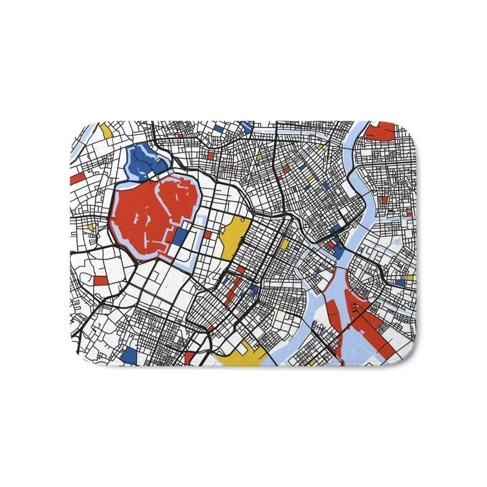 Токийский Mondrian коврик с принтом домашний декор нескользящий напольный дверной