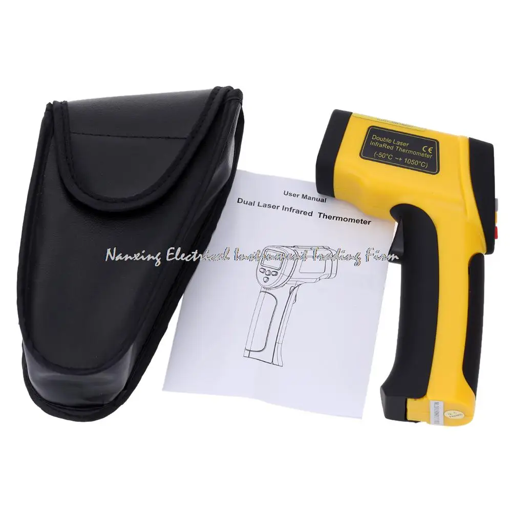 Fast arrival HT-819 Double Laser Non-contact IR Digital Infrared Thermometer Temperature Tester Range -50~1050( -58~1922F) | Инструменты