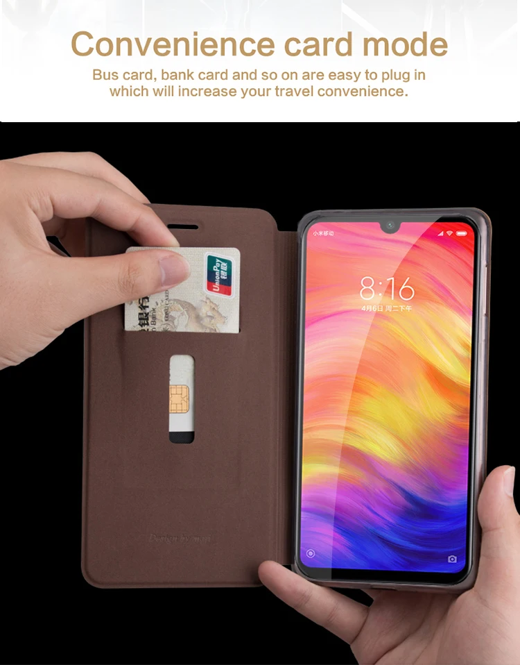 Для Xiaomi Redmi Note 7 Чехол Флип кожаный чехол s Mofi для Xiaomi Redmi Note 7 Pro Высокое качество Книга Стиль чехол для телефона