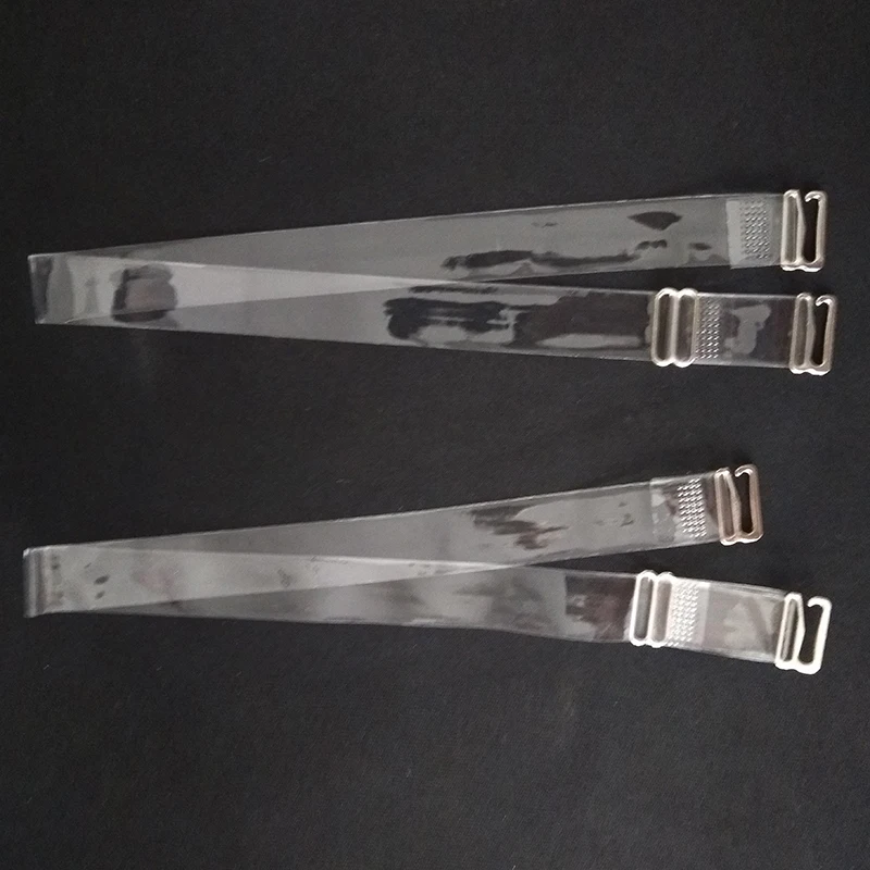 Эластичные силиконовые лямки бюстгальтера 1 5 см прозрачные матовые Невидимые