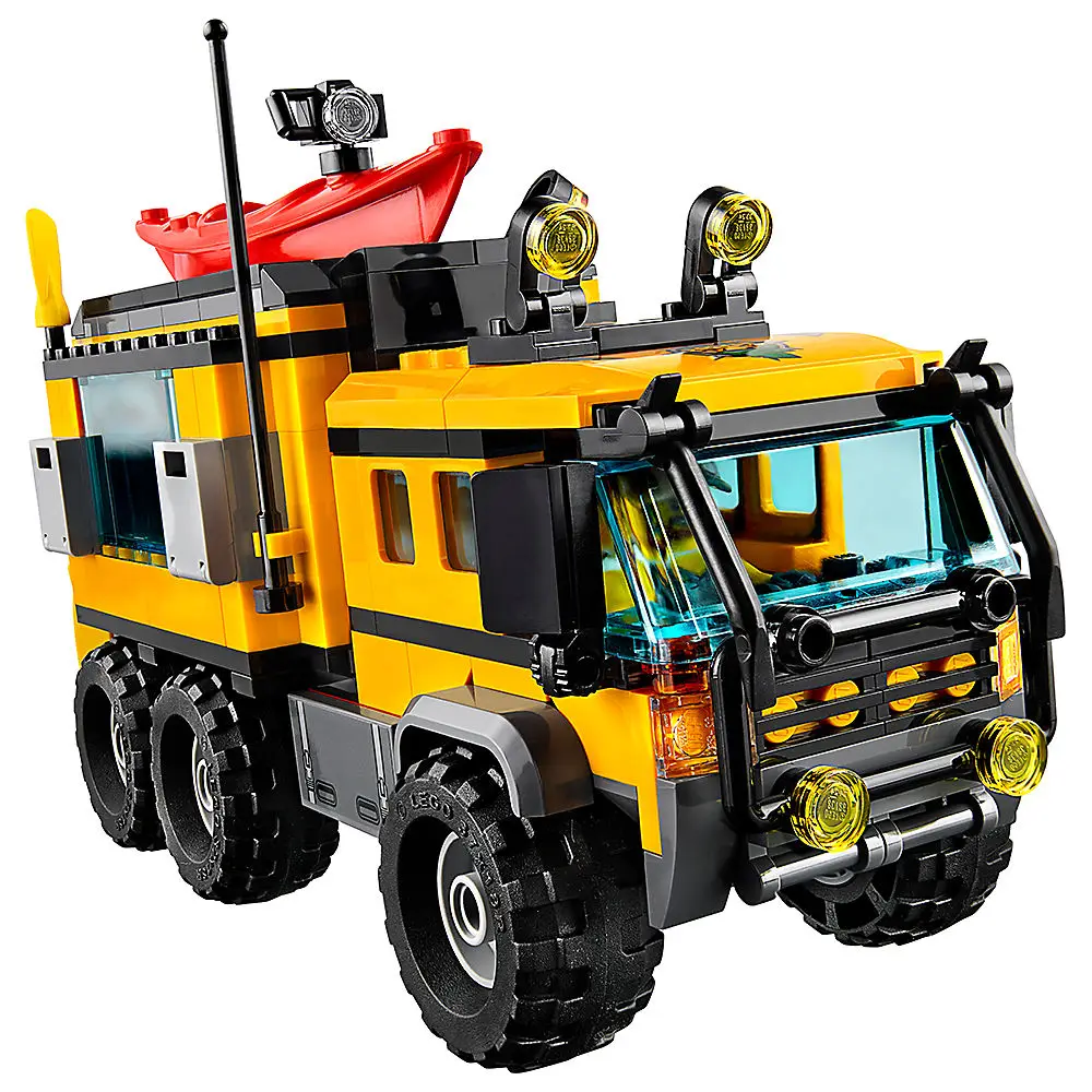 Jungle Mobile LAB 460 шт. строительные блоки город исследователи джунглей 60160 игрушки для