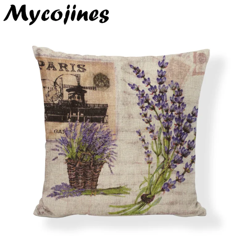 Чехол на подушку с лавандовой накидкой 17 дюймов для сада и гостиной|decorative throw pillows