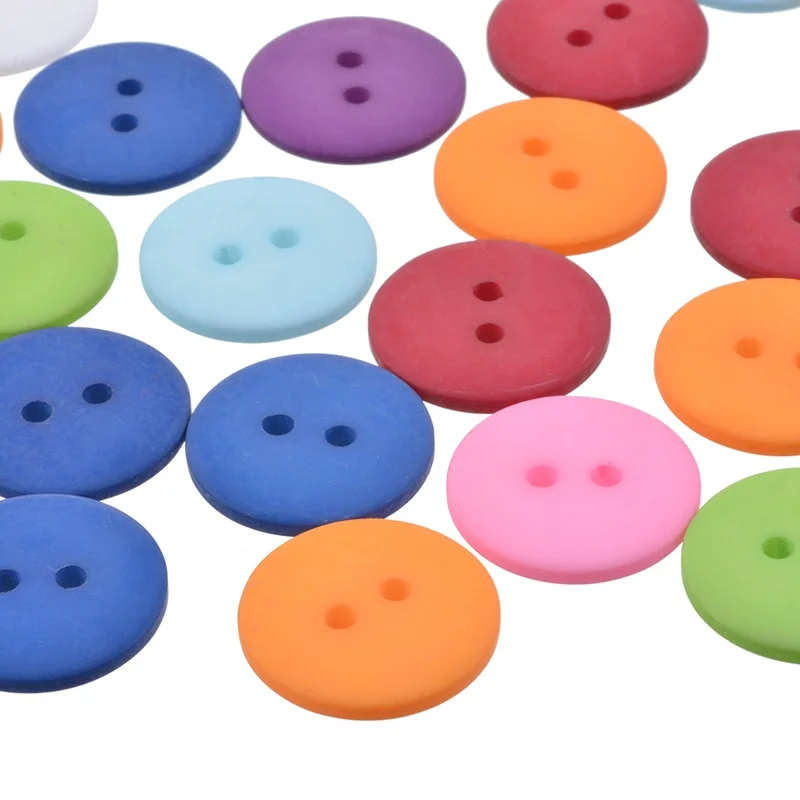 50 шт. разноцветные Круглые полимерные пуговицы с 2 отверстиями|button blazer|button
