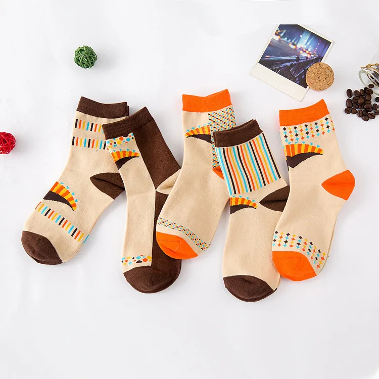10Pairs/Lot A074 socks wholesale new square wave Shutiao Korea clown series of cotton | Женская одежда