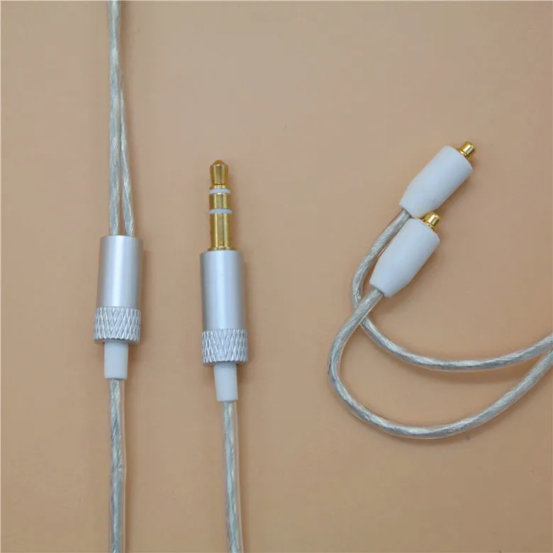 DIY подключаемый кабель для наушников MMCX/SE215/315/535/846/UE900 экранированный