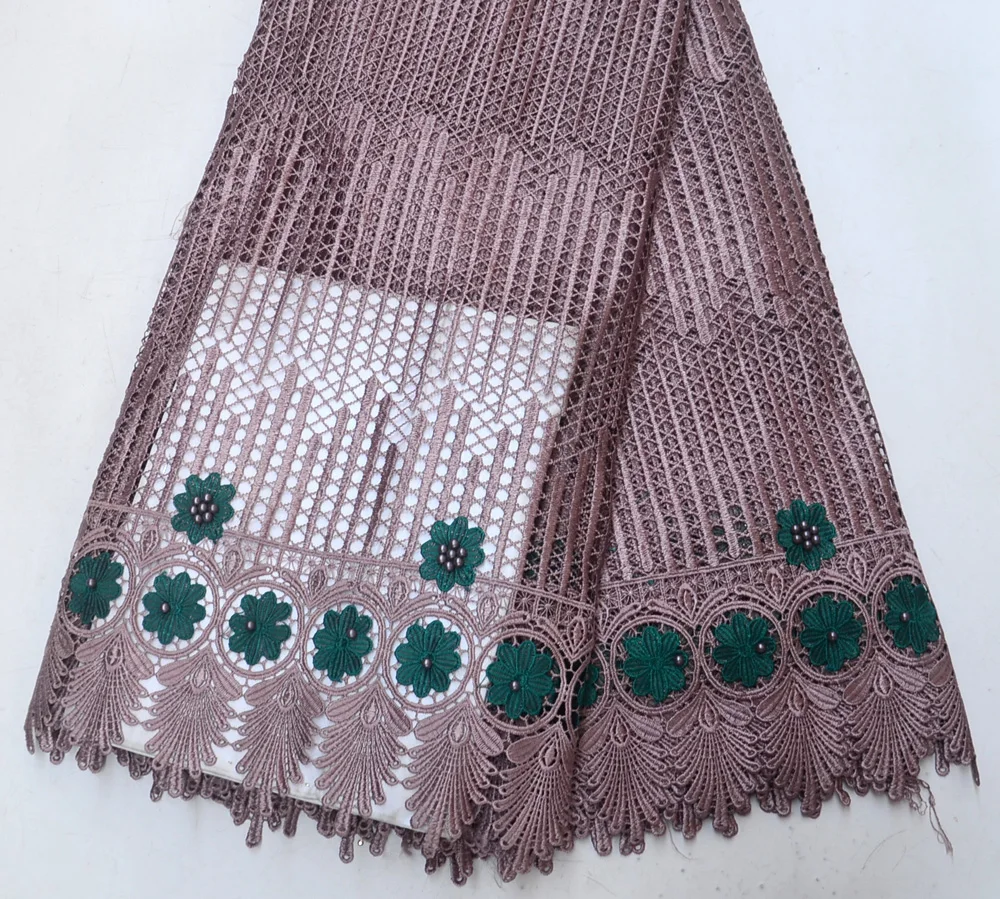 

Новейшая Высококачественная свадебная кружевная ткань из розового гипюра, традиционное качество, кружево из розового гипюра для свадьбы