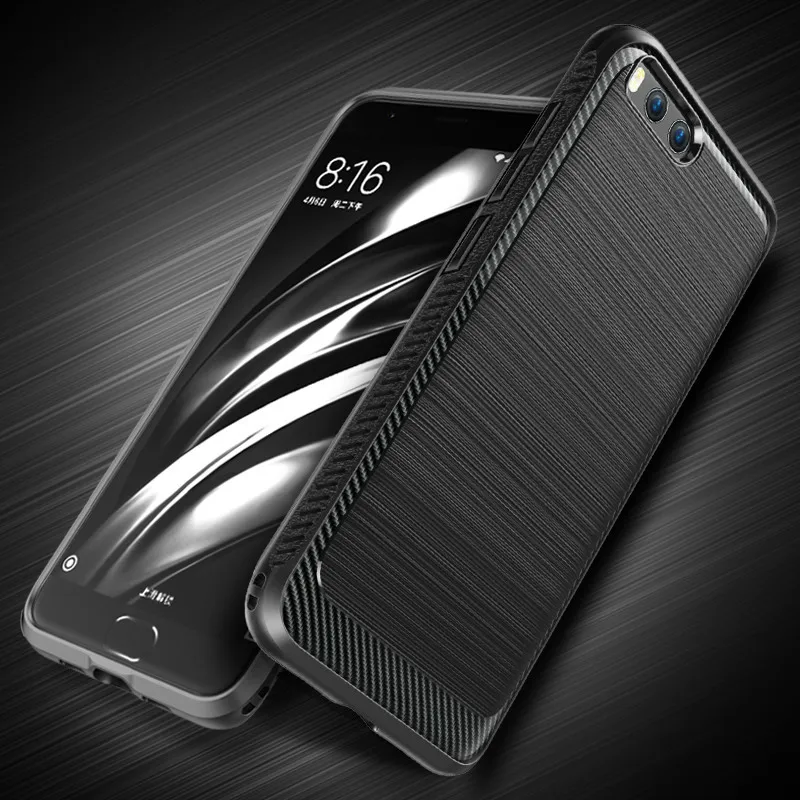 Для xiaomi mi 6 чехол крышка Анти-опрокинуть ТПУ защитный простой силикагель для ГБ 64