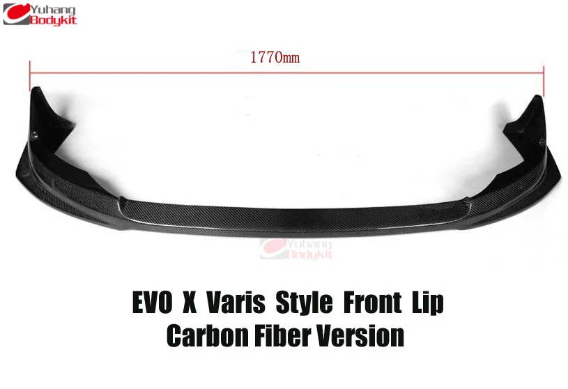 Передняя губа из углеродного волокна для Lancer Evolution EVO X 10 Varis Style 2008-2012 | Автомобили и