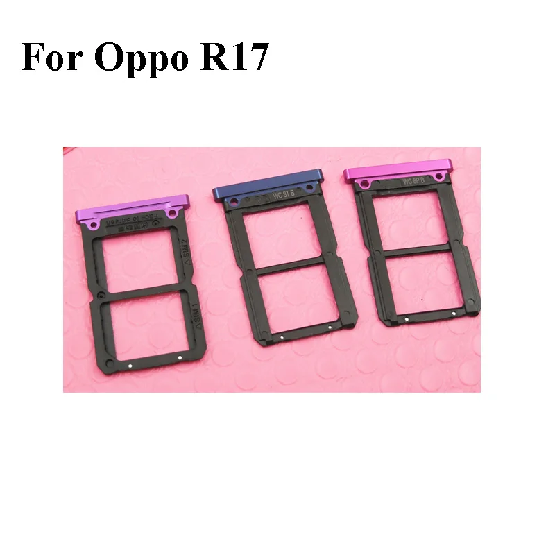 2 шт. для Oppo R17 R 17 Nano Sim + лоток карт памяти Micro SD держатель Гнездо запасные части