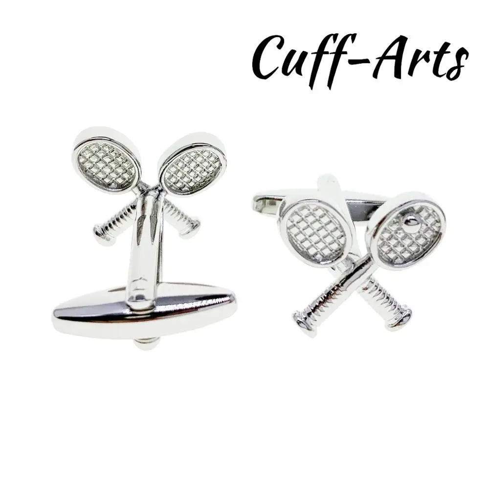 Cufflinks for Men Crossed Tennis Sport Gifts Bouton De Manche Gemelos Gemelli Spinki by Cuffarts C10425 | Украшения и аксессуары