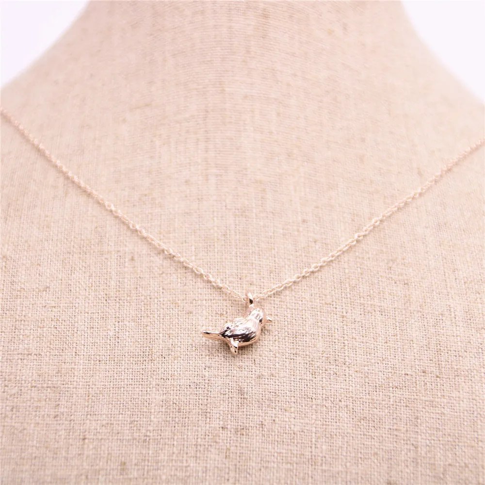 Модное ожерелье с подвеской в виде птицы трехмерное Воробей для женщин