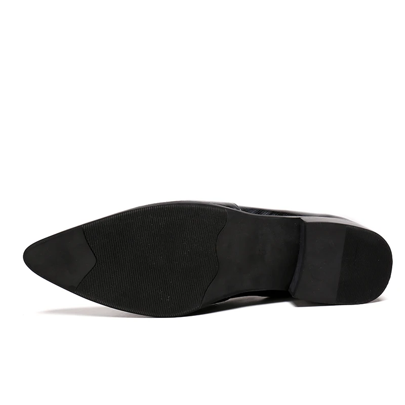 

Christia Bella Simplicity Patent Leather Office Men Oxfords Shoes Fashion Big Size Pointed Toe Slip on Formal Party Dress Shoes