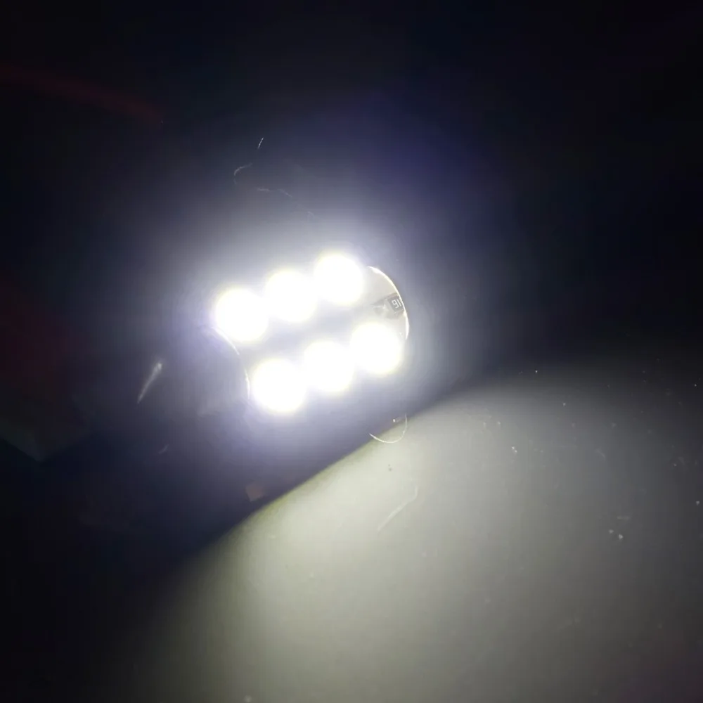 AGLINT 10 шт./лот оптовая продажа светодиодный гирлянда 36 мм C5W 5050 6 SMD авто светильник