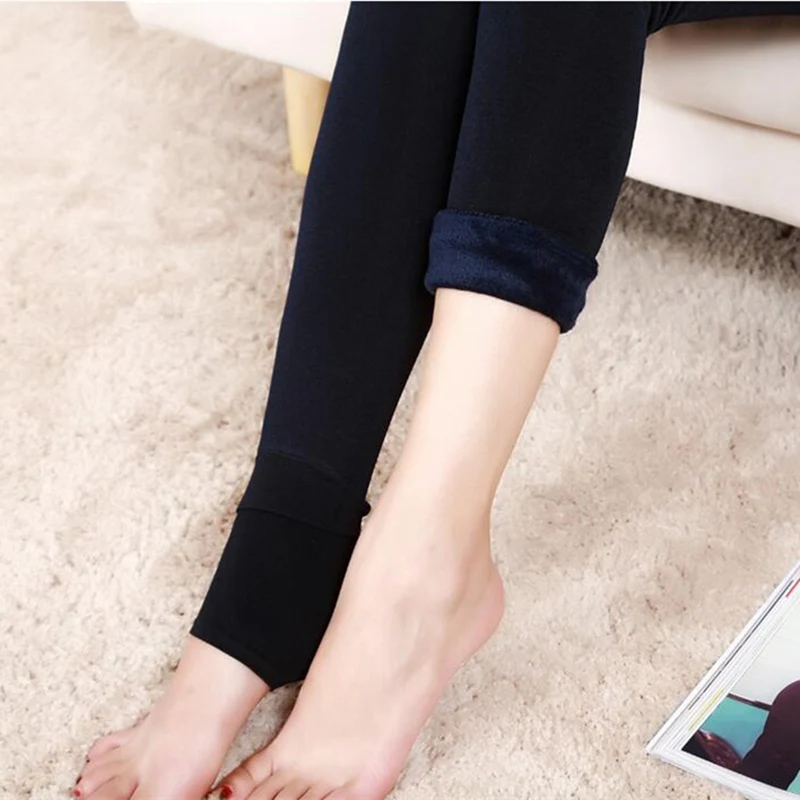 2020 леггинсы с высокой талией утепленные бархатные зимние теплые штаны для женщин бесшовные супер тянущиеся