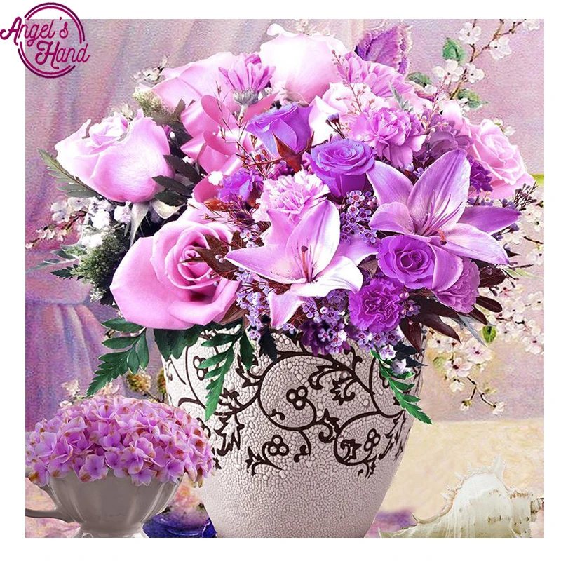 

DIY Diamond Embroidery flower rose Needlework Diy Diamond Painting Cross Stitch Pasted Painting Fashion Home Decoration