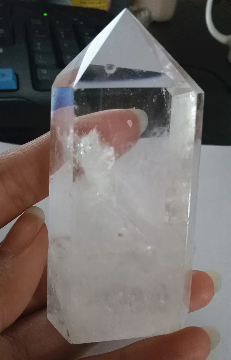 3 шт. натуральный прозрачный кристалл точечная белая кварцевая палочка|quartz