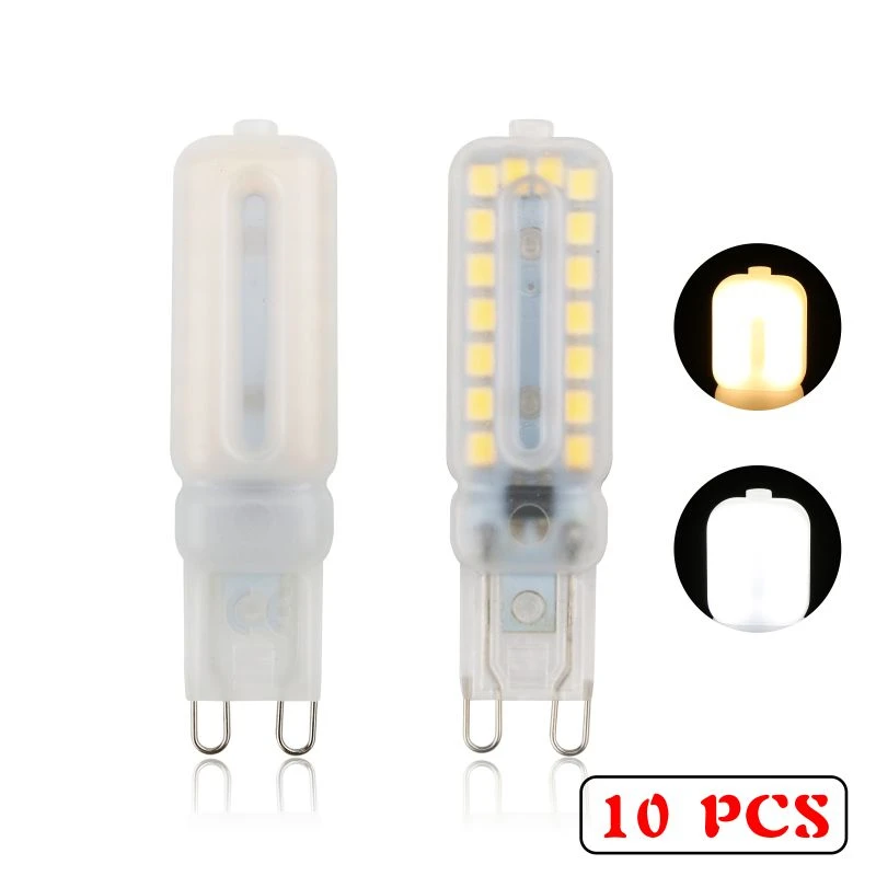 10 шт./лот G9 Светодиодная лампа 220 В Led g9 Лампа 14 22 32 Светодиоды SMD 2835 прожектор для