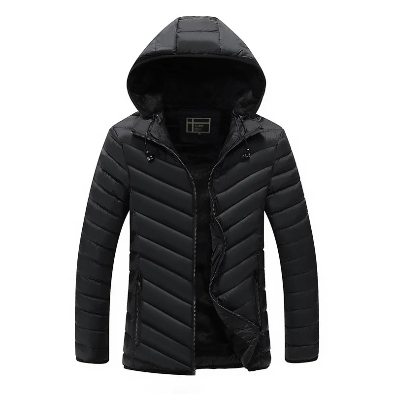 

Men's Cotton-Padded Jackets With Headphone Men High Quality Fashion Winter Outwear Jacket Parka Male Hooded Wadded Coats AU-154