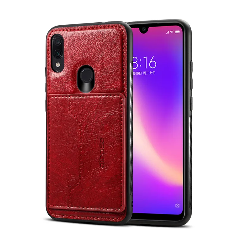 Магнитный автомобильный держатель, кожаный чехол для Xiao mi Red mi Note 7, Xiaomi mi, 8, 9, se, 9SE, mi 9, mi x, 3, кошелек, задняя крышка, чехол-подставка, чехол для телефона