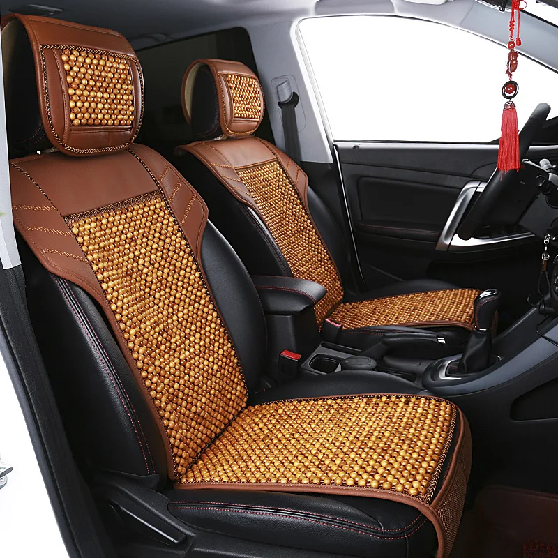 Натуральное дерево бусинами удобные дышащие автомобиля подушки для penault Clio