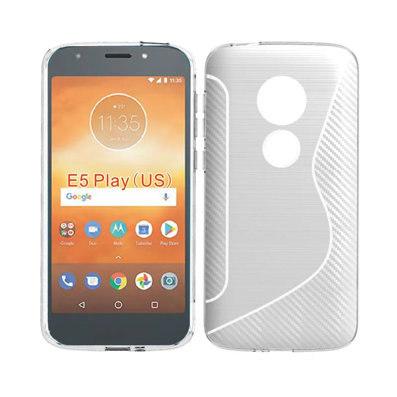 Брендовый Мягкий защитный чехол из ТПУ для Motorola Moto E5 Play 2018 (версия США)|Бамперы| |