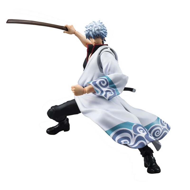 18 см фигурка гинтама Sakata Gintoki Shimura Shinpachi Kagura Ваха переменная герои ПВХ модель