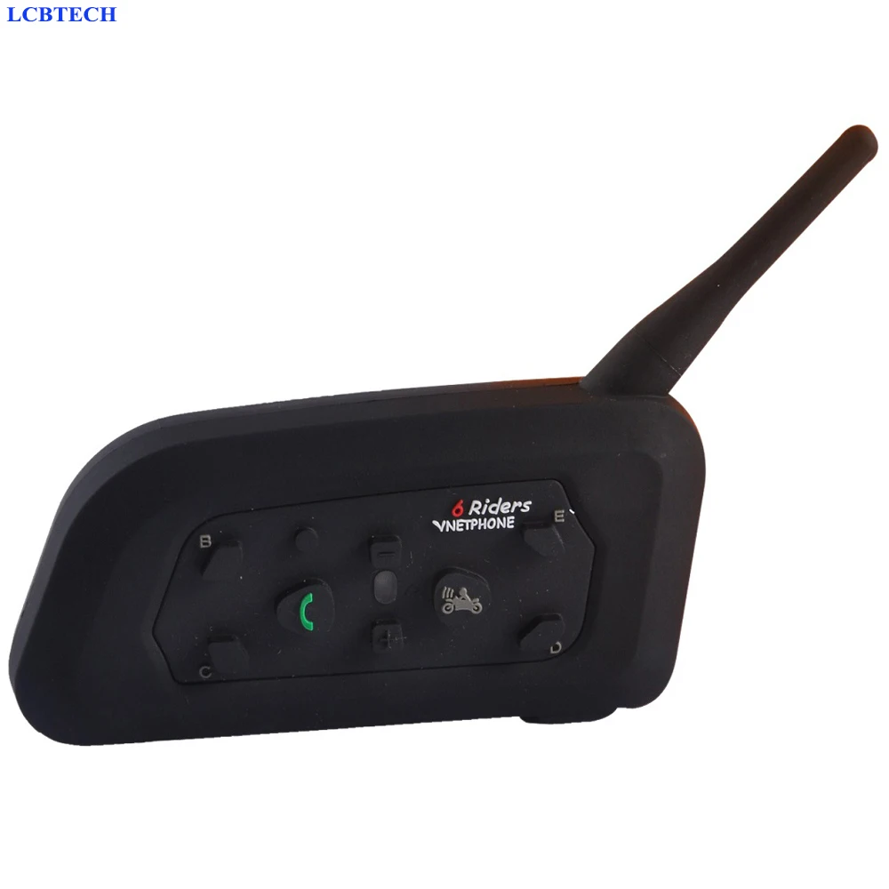 6 шт. Bluetooth гарнитура для мотоциклетного шлема|intercom motocycle|helmet intercom v6intercom v6 |