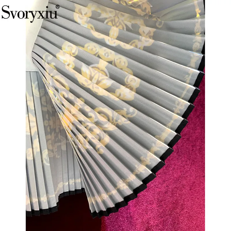 Женское винтажное короткое платье Svoryxiu белое плиссированное вечернее