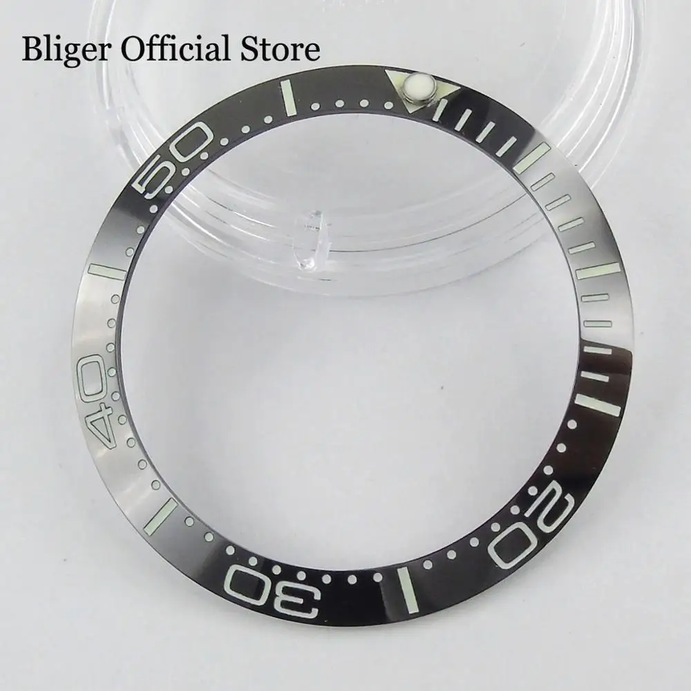 

38mm Black Watch Bezel Ring Insert Super Luminous Fit for 40mm Automatic Men's Watch