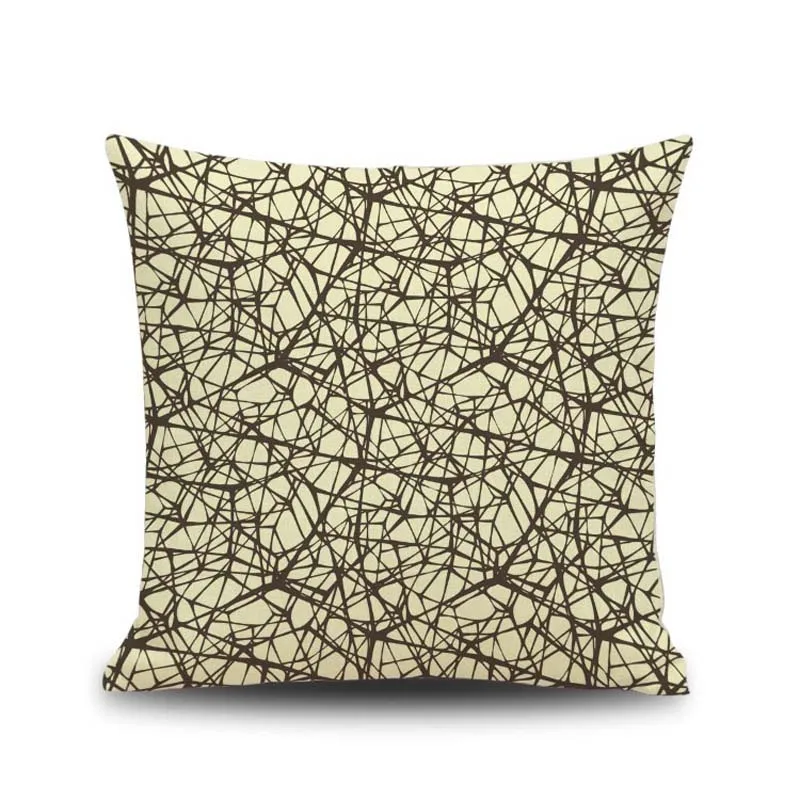 Простой Винтаж в полоску хлопок белье наволочка наволочки бросить талии