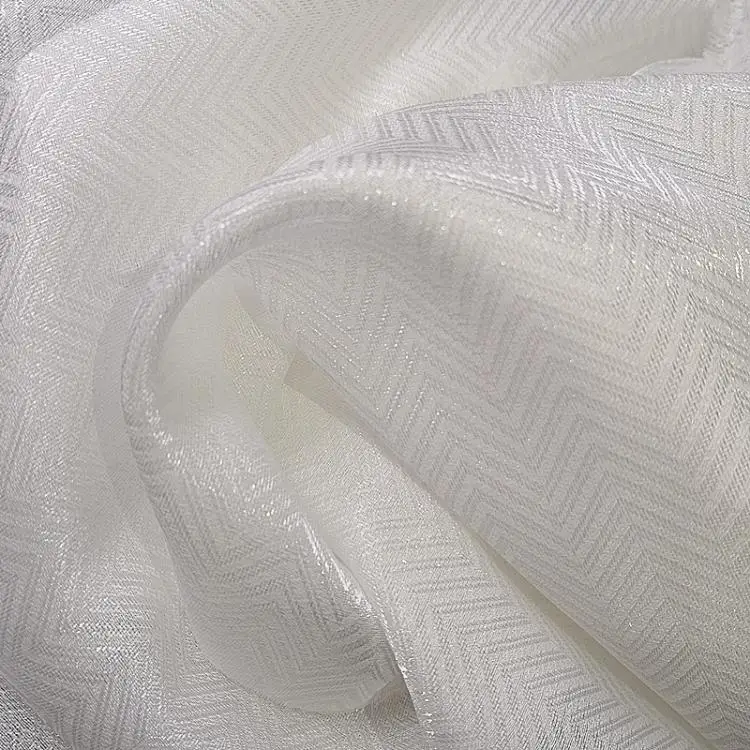 Цвет белый в полоску китайская парча шелковая печать ткань hanfu/Лолита/косплей