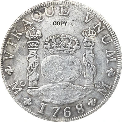 1765 1771 5 монет Мехико MF 8 REALES копия монет|Безвалютные монеты| |