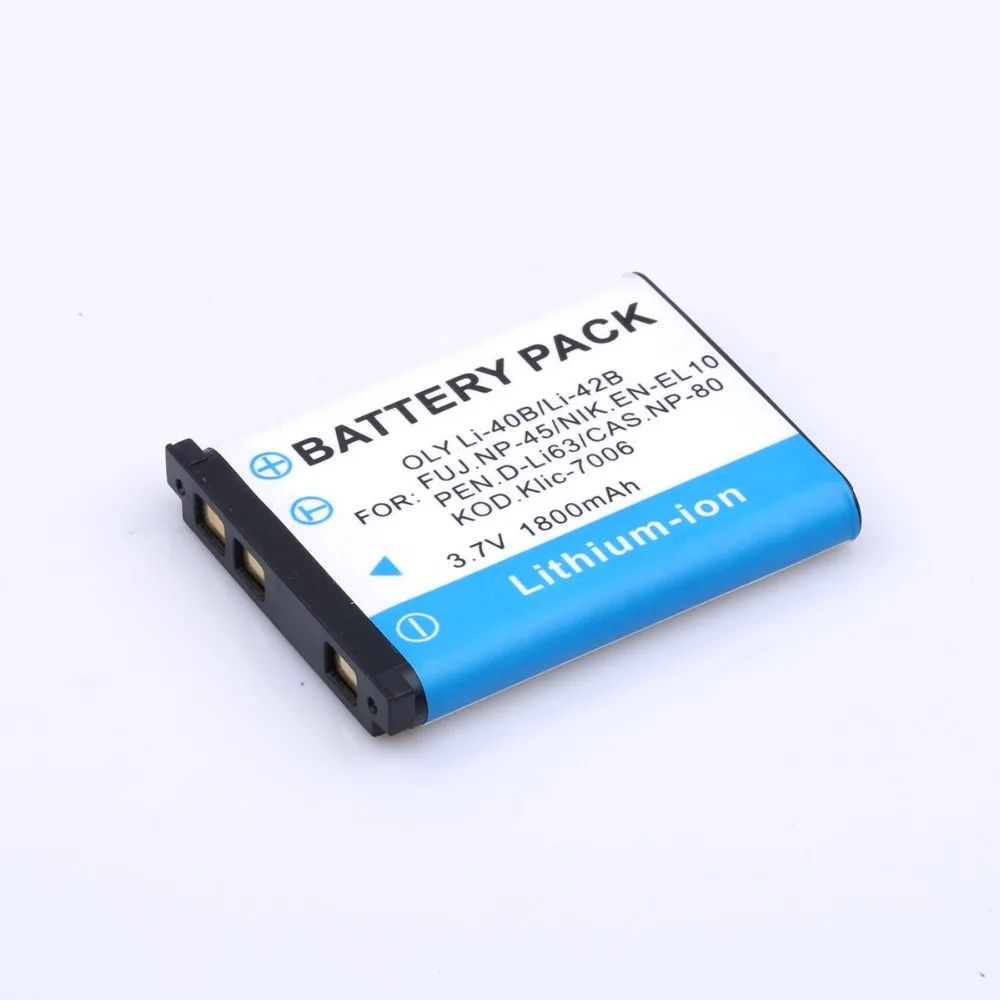 HIBTY 2 шт. Li-40B LI-42B LI40B LI42B литий-ионные аккумуляторы для цифровой камеры Olympus +