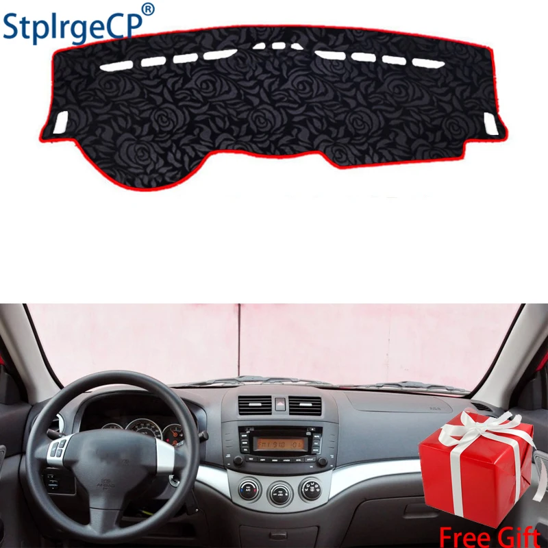 

Rose Pattern Non-slip Car Dashboard Cover Dash Mat Pad DashMat ANti-UV Car Sticker for changan Alsvin 2009-2012 Car Styling