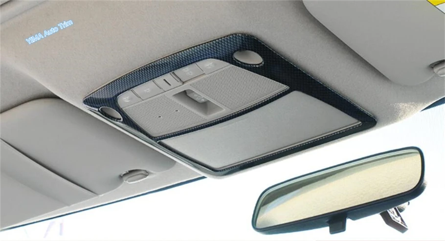 

Lapetus Car Styling Front Upper Roof Reading Lights Lamp Frame Molding Garnish Cover Trim 1 Pcs Fit For Nissan Maxima 2016 ABS