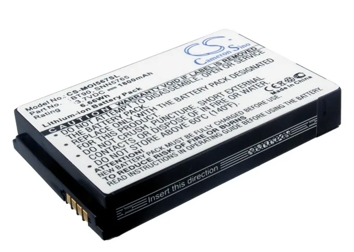 Cameron Sino 1800 мач батарея BT90 SNN5759 SNN5765 SNN5826A для I576 Q9c Q9e RAZR VE20 Rival A455 ROKR Z6m Z6tv|Аккумуляторы