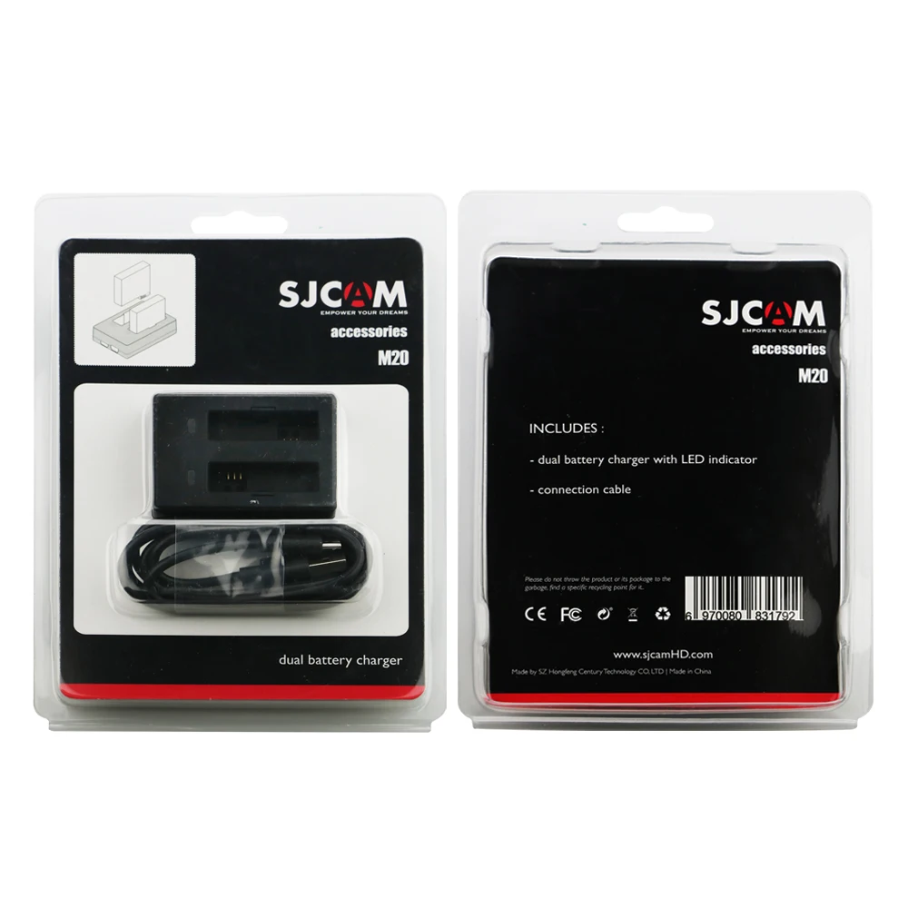 Новое поступление оригинальный бренд SJCAM M20 зарядное устройство для путешествий