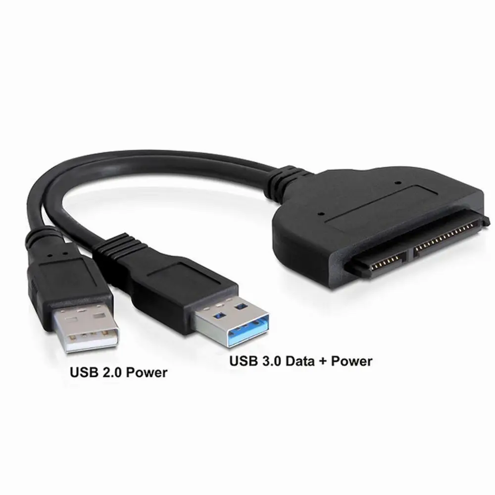 Соединительные кабели для жесткого диска ноутбука USB 3 0 к SATA 7 15 22Pin Кабель адаптер