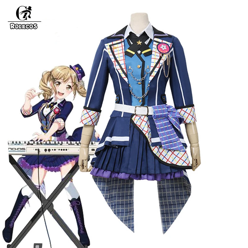ROLECOS аниме BanG Dream! Женский костюм для костюмированной вечеринки Arisa Ichigaya