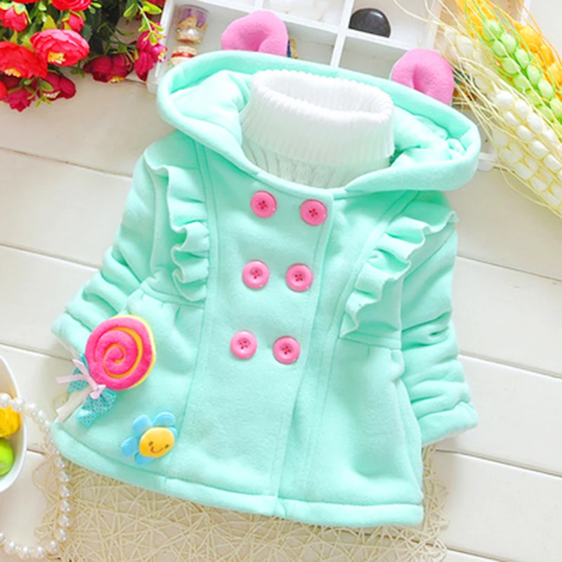 Пальто для маленьких девочек кардиган свитеры с ушками осенняя куртка Casaco Meisjes