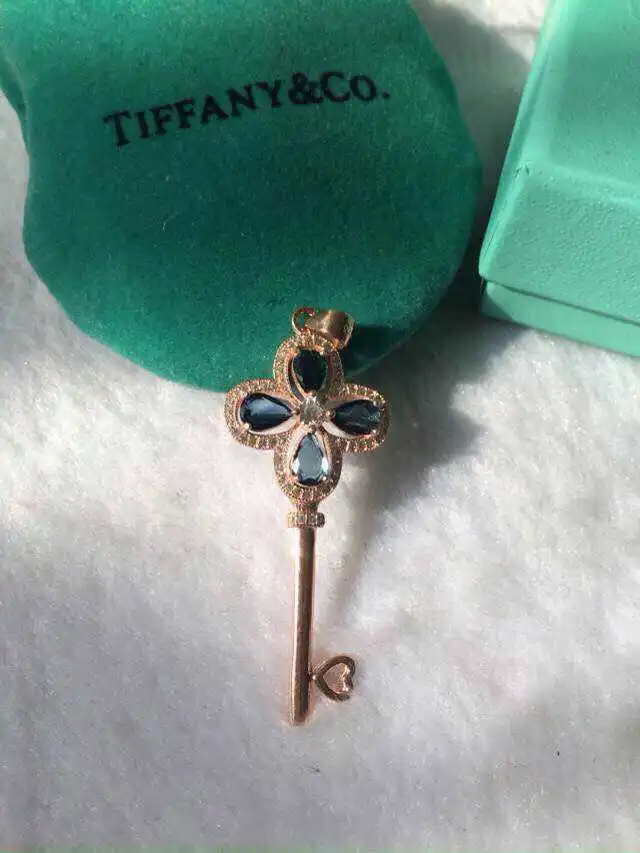 Подвеска с натуральным синим сапфировым камнем Серебро S925 пробы Натуральная