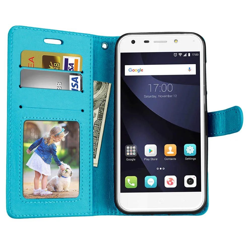 Чехол для телефона ZTE Blade L3 L5 Plus V7 V8 V9 S6 A5 A510 A610 A6Lite AF3 откидной силиконовый чехол из
