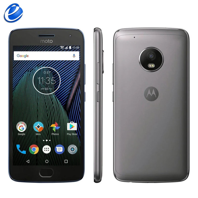 Разблокированный Оригинальный сотовый телефон Motorola MOTO G5 Plus XT1687 с одной sim картой