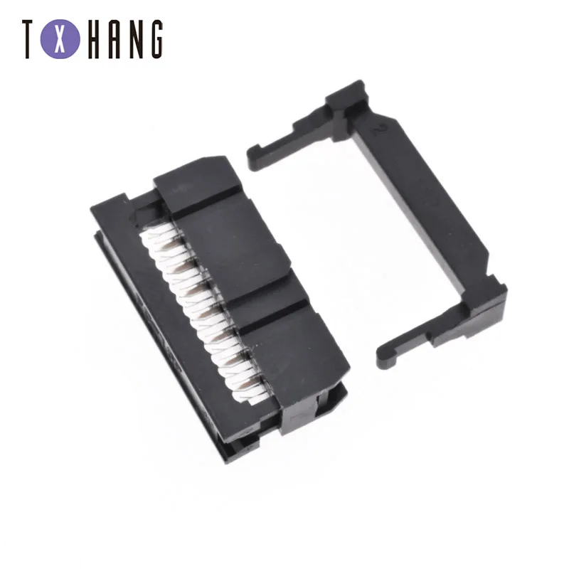 10 шт. 2 54 мм Шаг 2x5 Pin IDC наружный коллектор разъем FC 6P 10P 14P 16P 26P 50P|Интегральные схемы|