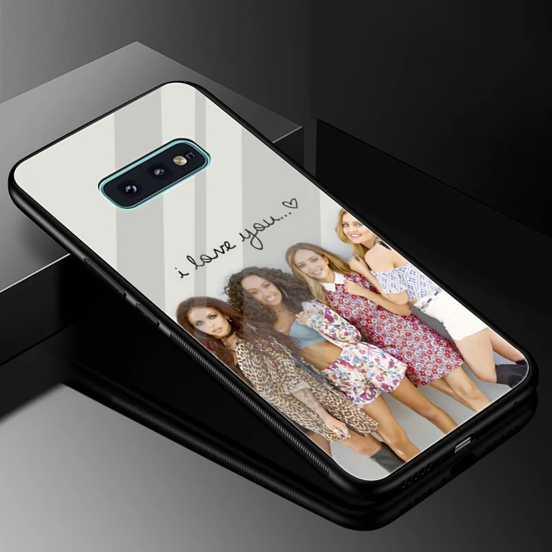 Чехол из закаленного стекла little mix для Samsung Galaxy A10 A20 A30 A40 A50 A60 A70 S7 Edge S8 S9 Plus Note 8 9 S10 |